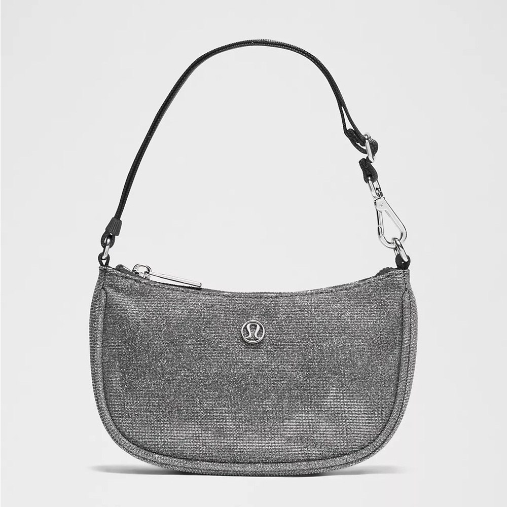 lululemon City Essentials Mini Shoulder Bag 1L Glitter - silver/gray